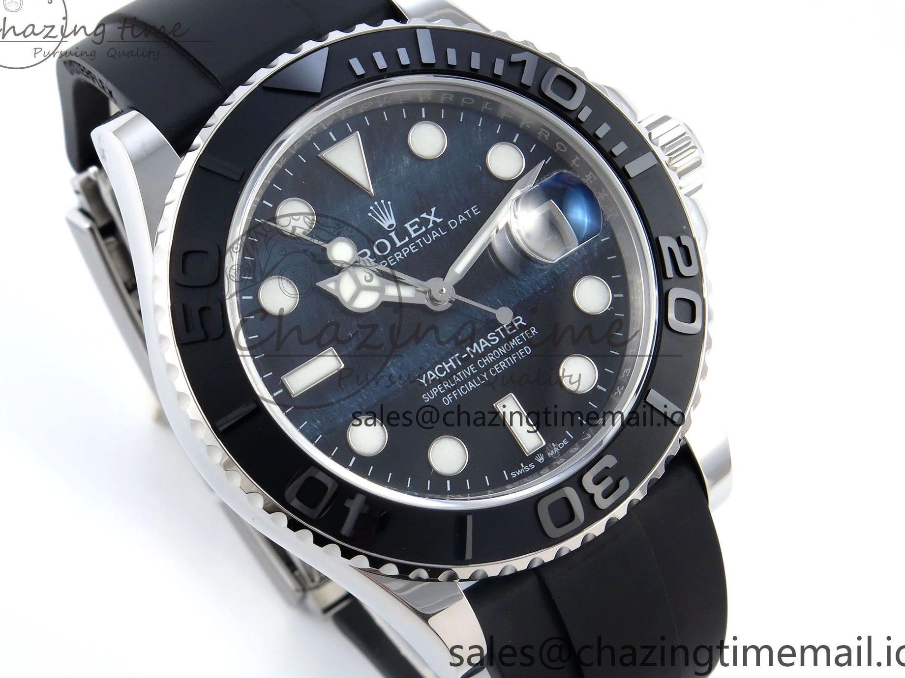 Falcon’s 42mm 226659 Oysterflex Edition Dial A3235 EWEF Eye Best on Yacht-Master Strap 0516